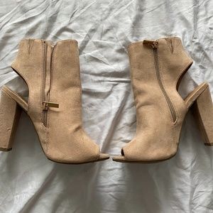 Akira Open Toed Booties